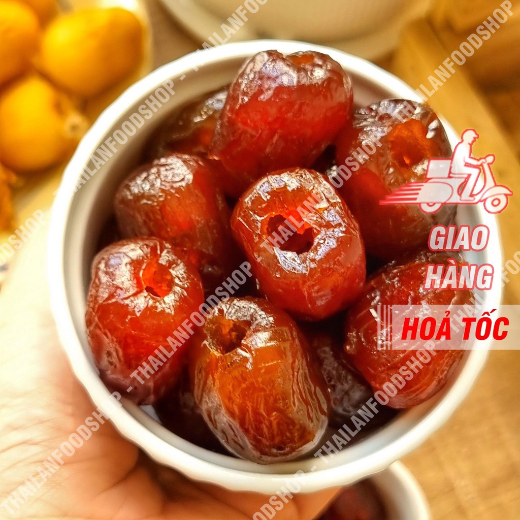 Táo Sấy Dẻo Thái Lan Đã Tách Hạt Lon 500gr