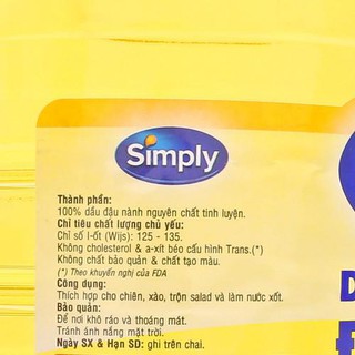 Dầu nành Simply 5L