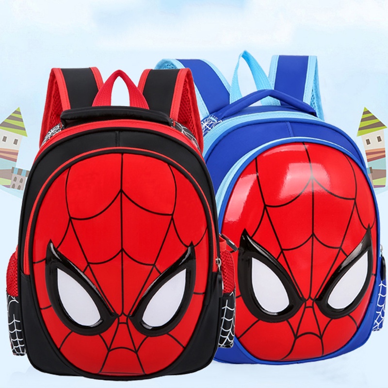 Balo Đi Học In Hình Người Nhện Hoạt Hình Dành Cho Trẻ Nhỏ Tiểu Học Aku