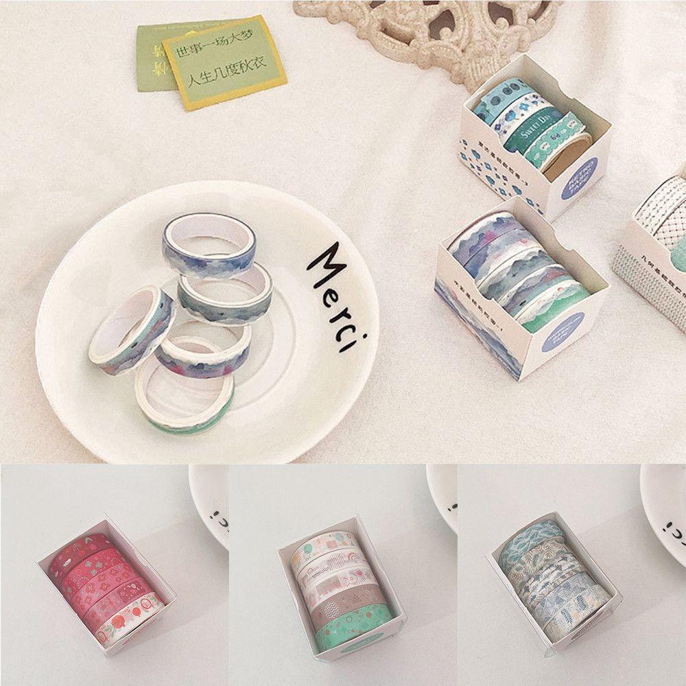 Set 5 Cuộn Băng Keo Dán Trang Trí Nhật Ký