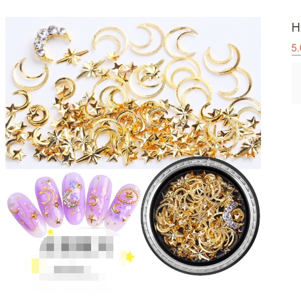 charm hũ nail trang trí móng