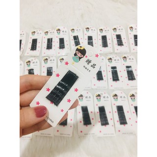 Vỉ kẹp tóc ghim tăm đen 10 chiếc