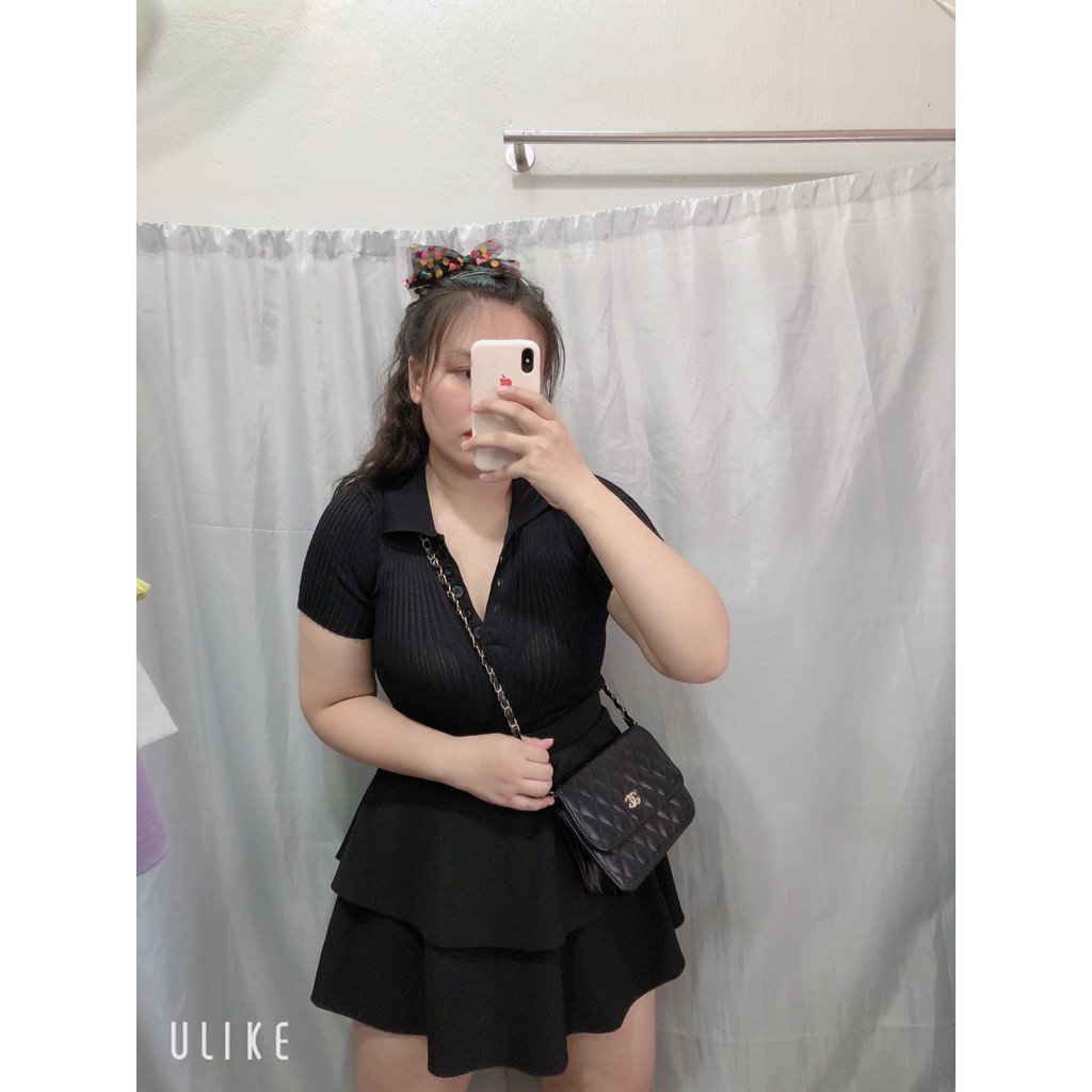 Áo len cổ bẻ nút [ TNT Shop Bigsize 60kg - 90kg ] Ảnh thật 100%
