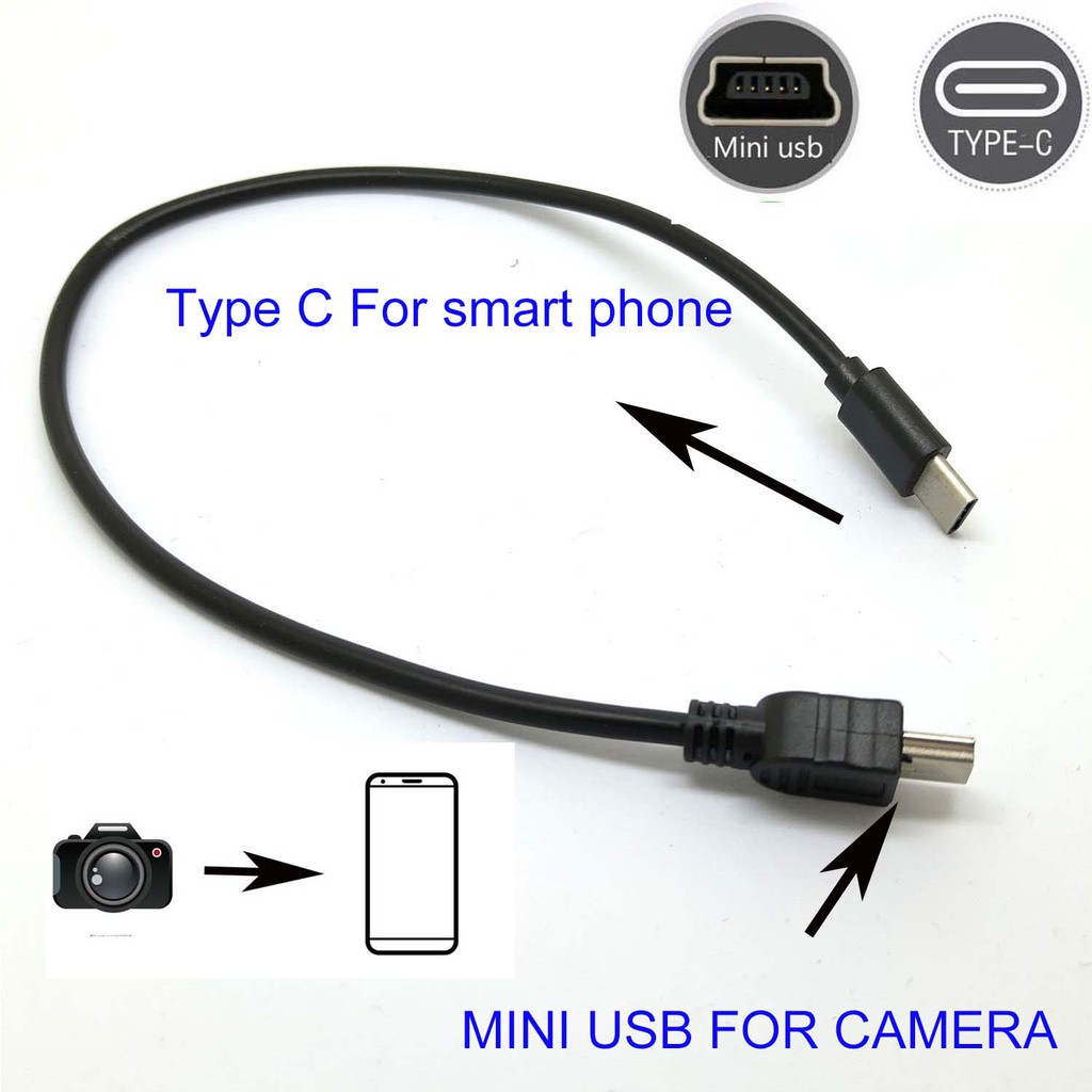 Đầu chuyển đổi usb OTG C sang mini cho máy ảnh canon 550D 600D 650D 500D 450D 60D 400D 1000D