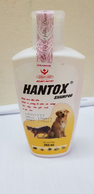 Sữa tắm diệt bọ chét ve rận trên chó mèo Hantox 200ml