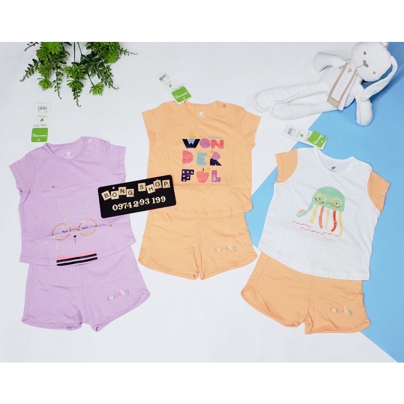 Bộ cộc cài vai bé gái Lullaby (xả hàng)
