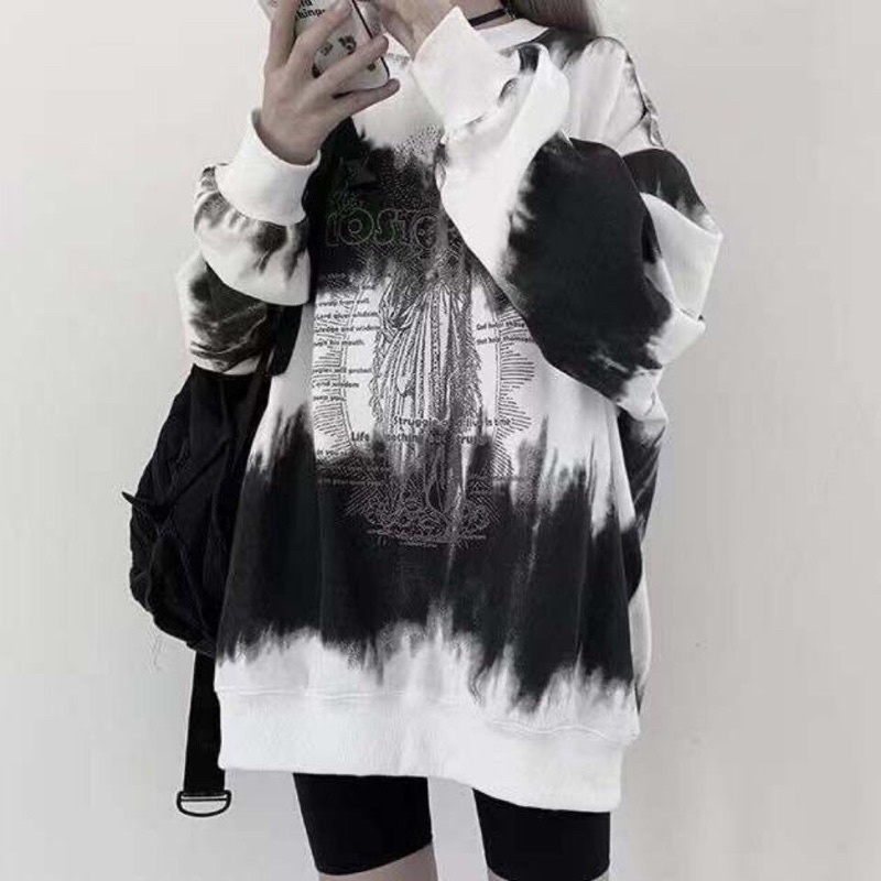 [HOTTREND THU ĐÔNG 2021] Áo Hoodie, Sweater  Loang Đen Trắng Nam Nữ Form Rộng Unisex Áo Chất Nỉ Dầy Cao Cấp Top Xu Hướng | BigBuy360 - bigbuy360.vn