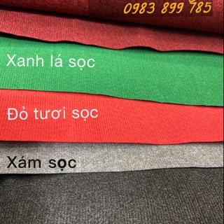 thảm nỉ đỏ đô sọc  khổ 2m x 0,5m