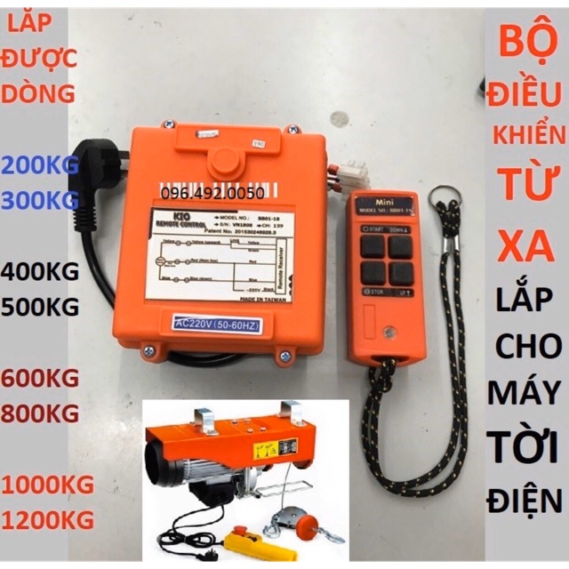 Điều khiển từ xa cho máy tời
