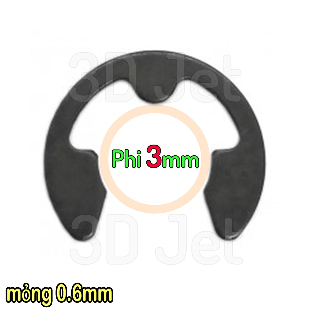 Phe Gài Trục Nhiều Size, Phe Cài 3 chấu, Fe Gài Trục Thép 2.5mm 3mm 4mm 5mm 6mm
