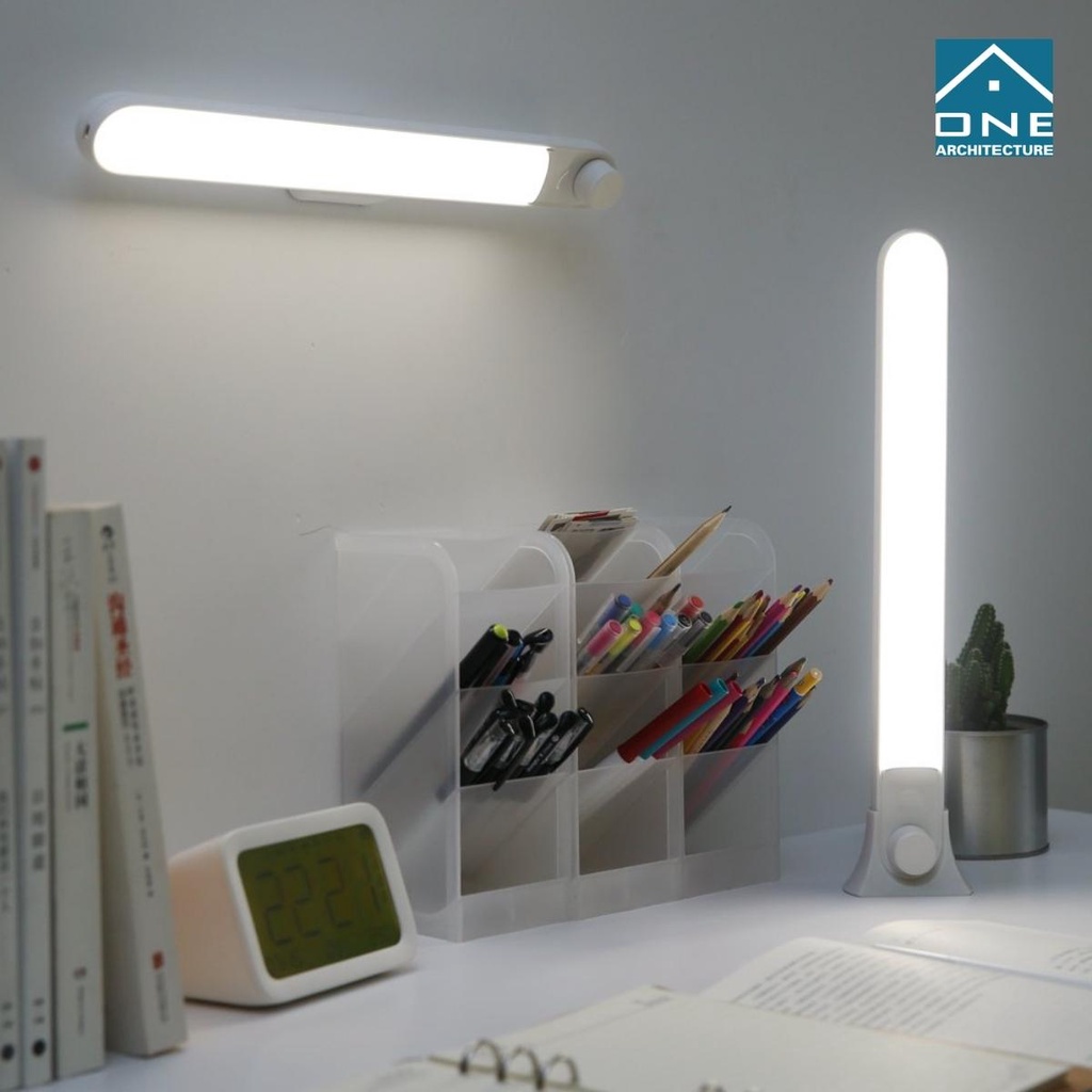 Đèn led tuýp để bàn và gắn tường 2 chức năng, màu ấm và sáng, ổ cắm usb thông minh bản cắm điện A.one Shop