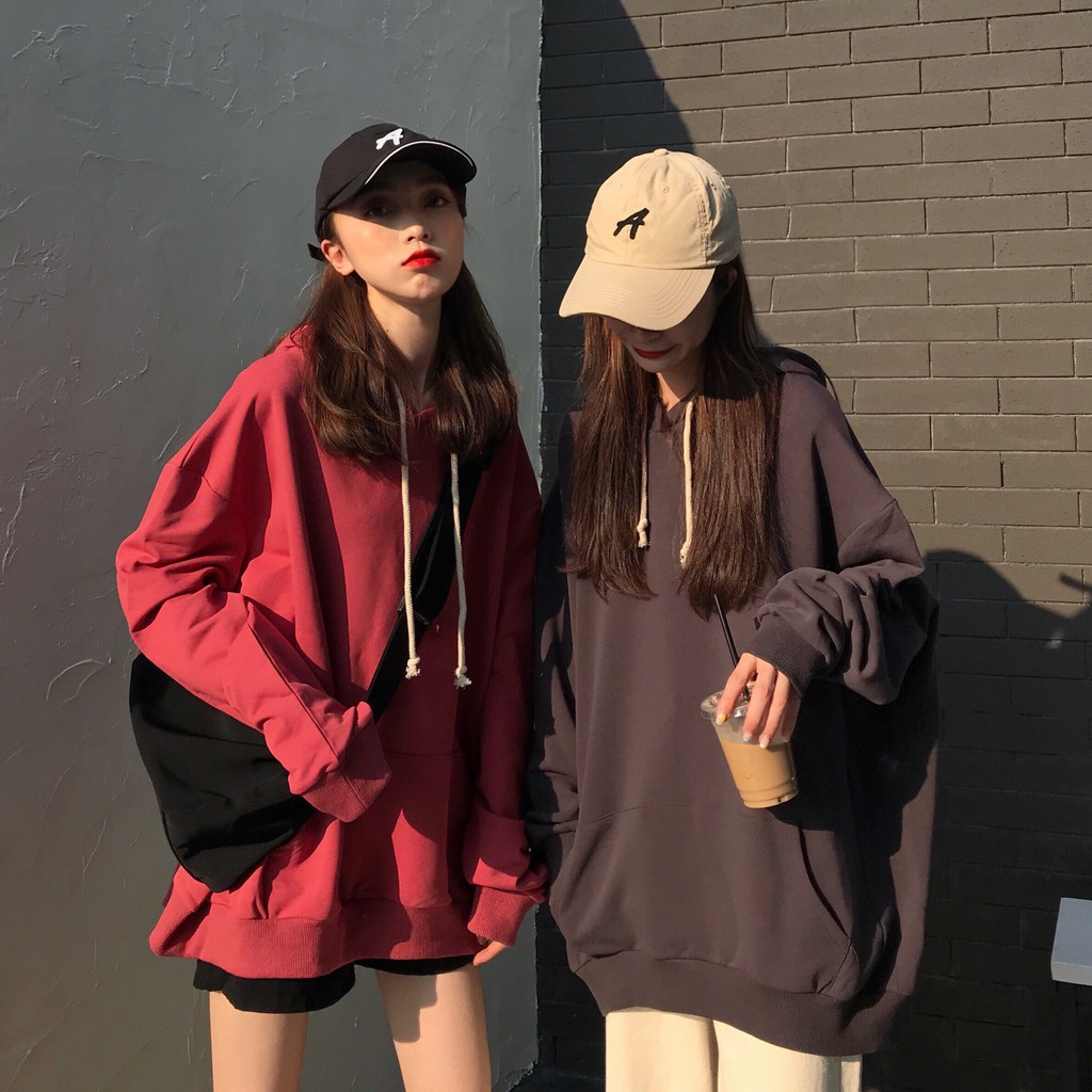 Áo hoodie nữ tay dài Emilyshop ulzzang
