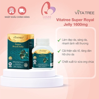 Sữa Ong Chúa VITATREE SUPER ROYAL JELLY 1600mg Hộp 100 Viên - TP034