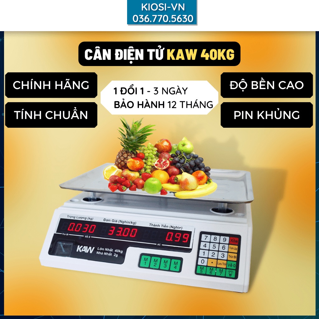 Cân Điện Tử Tính Tiền, Bán Hàng Nhật Bản Cao Cấp - CÂN ĐƯỢC HẢI SẢN - CHỐNG NƯỚC - 100% TIẾNG VIỆT