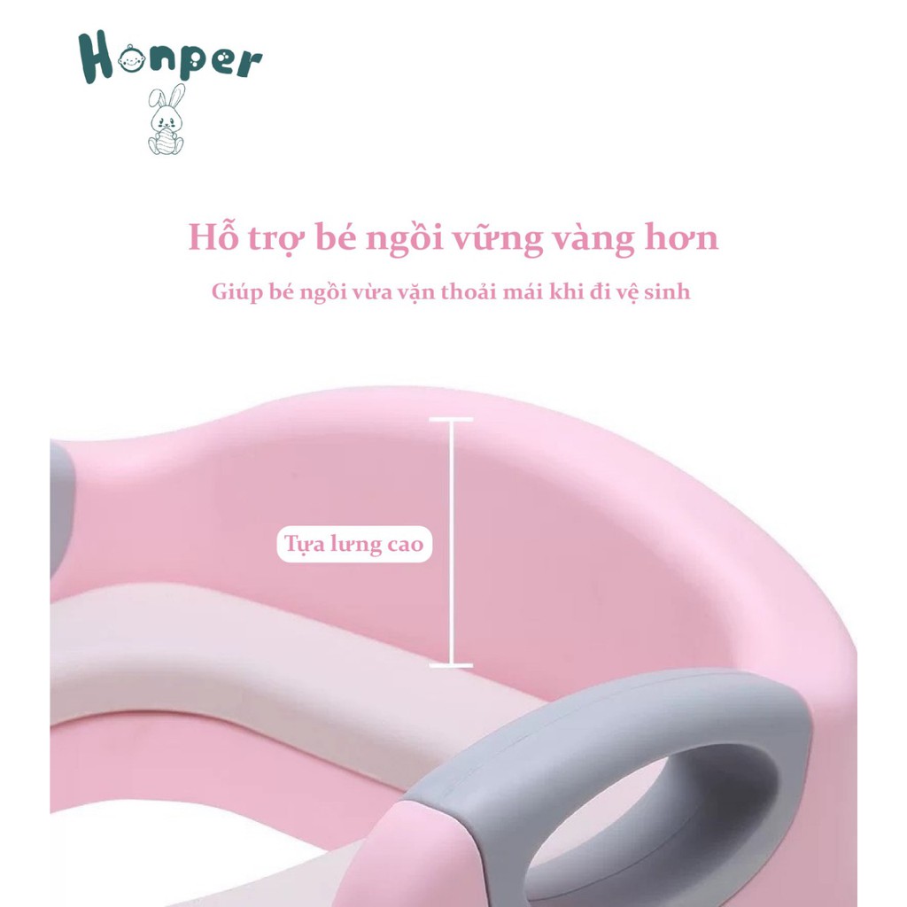 Nắp thu nhỏ bồn cầu honper chính hãng có mút chống trượt phân phối chính hãng Bonbon Mart