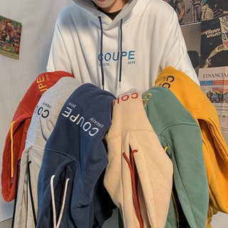 Áo Hoodie Thể Thao Tay Dài Dáng Rộng Phong Cách Hàn Quốc Cho Nam Size S-4Xl