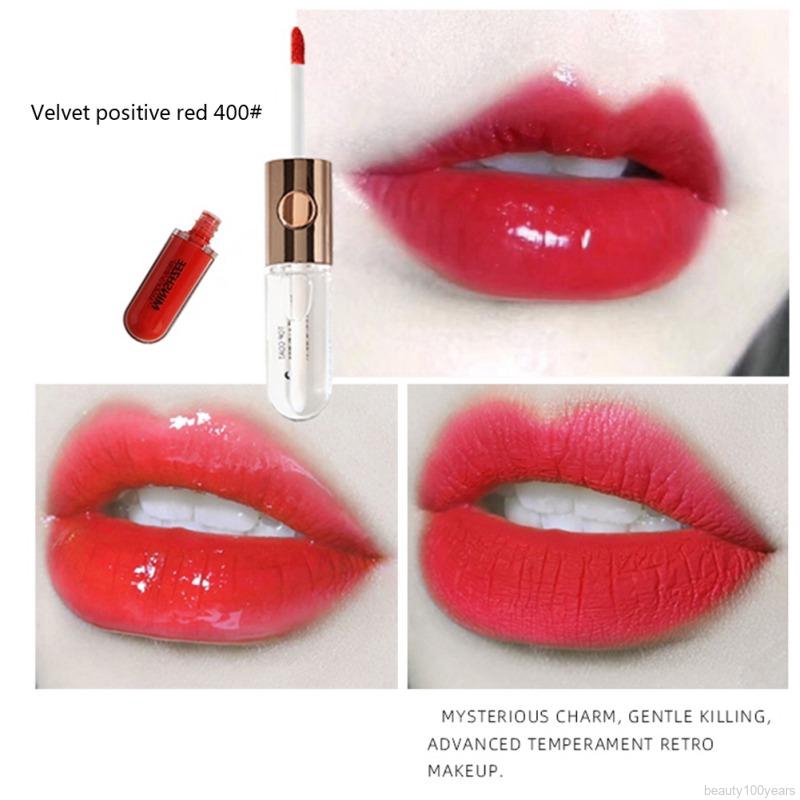 [Hàng mới về] Son kem Minshzee 2 đầu dưỡng ẩm chống dính cốc chống nước lâu trôi | BigBuy360 - bigbuy360.vn