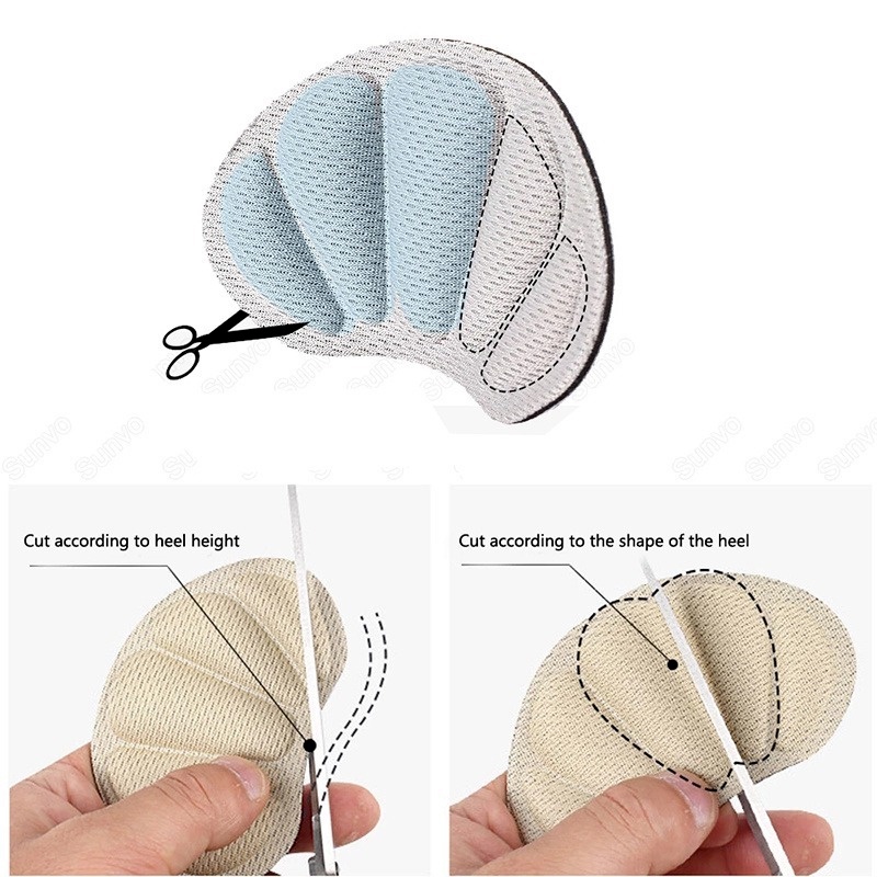 Set 3 Cặp Miếng Dán Gót Giày Thể Thao Giảm Đau Lưng