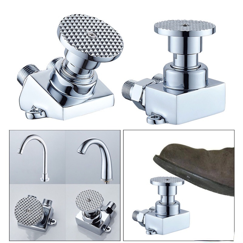 Bàn Đạp Chân Vòi Nước Tiết Kiệm Nước Có Công Tắc Tiện Dụng Cho Phòng Tắm/ Phòng Thí Nghiệm