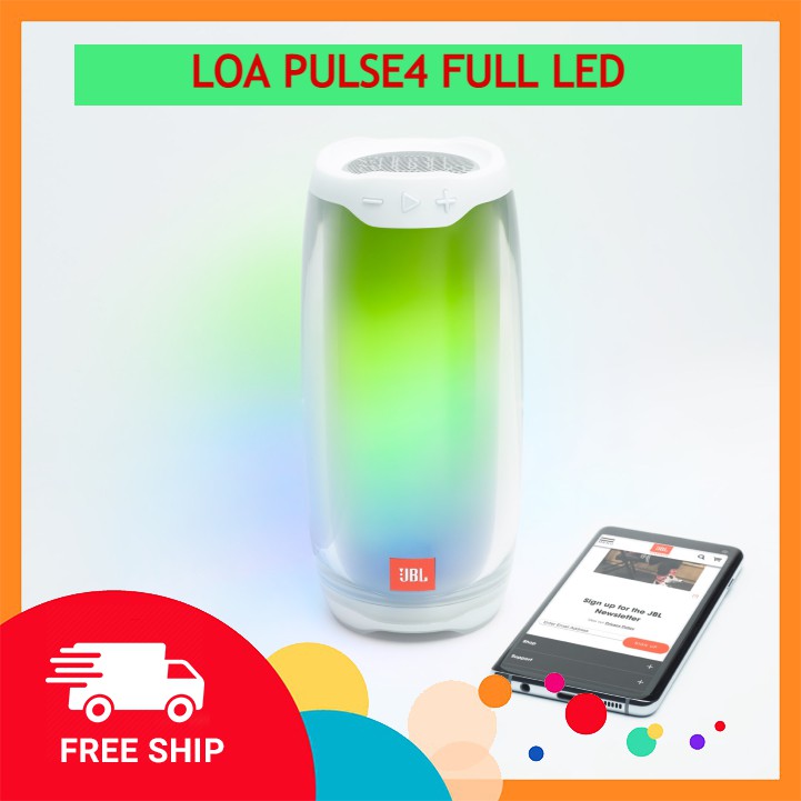 Loa Blutooth PULSE 4 Hàng Chính Hãng . Loa Full Đèn LED Nhiều Màu , Nháy Theo Điệu Nhạc , Dễ Dàng Sử Dụng