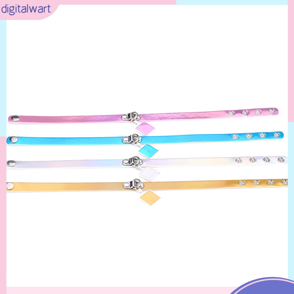 Vòng cổ choker mặt thánh giá màu hologram cá tính trẻ trung dành cho nữ