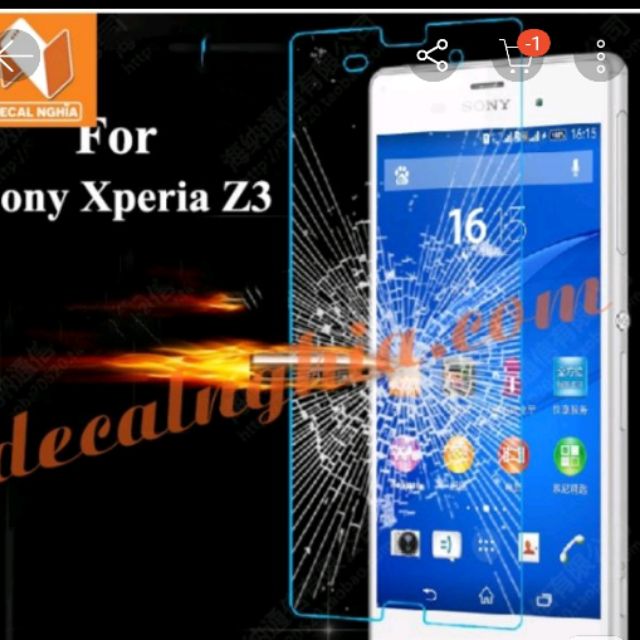 Bộ 2 kính cường lực sony Z3 cao cấp chống vỡ