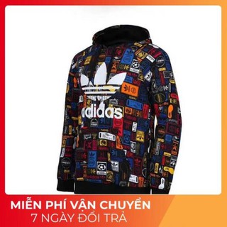 SALE  ÁO ADIDAS HOODIE ORIGINALS TREFOIL HOODIE MULTI