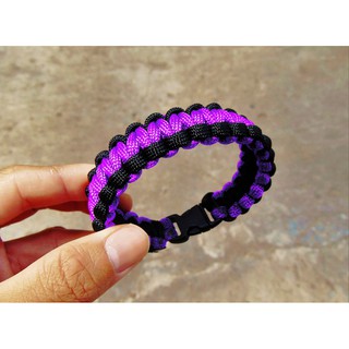 Vòng Tay Sinh Tồn Cobra Paracord LT10 Màu Tím