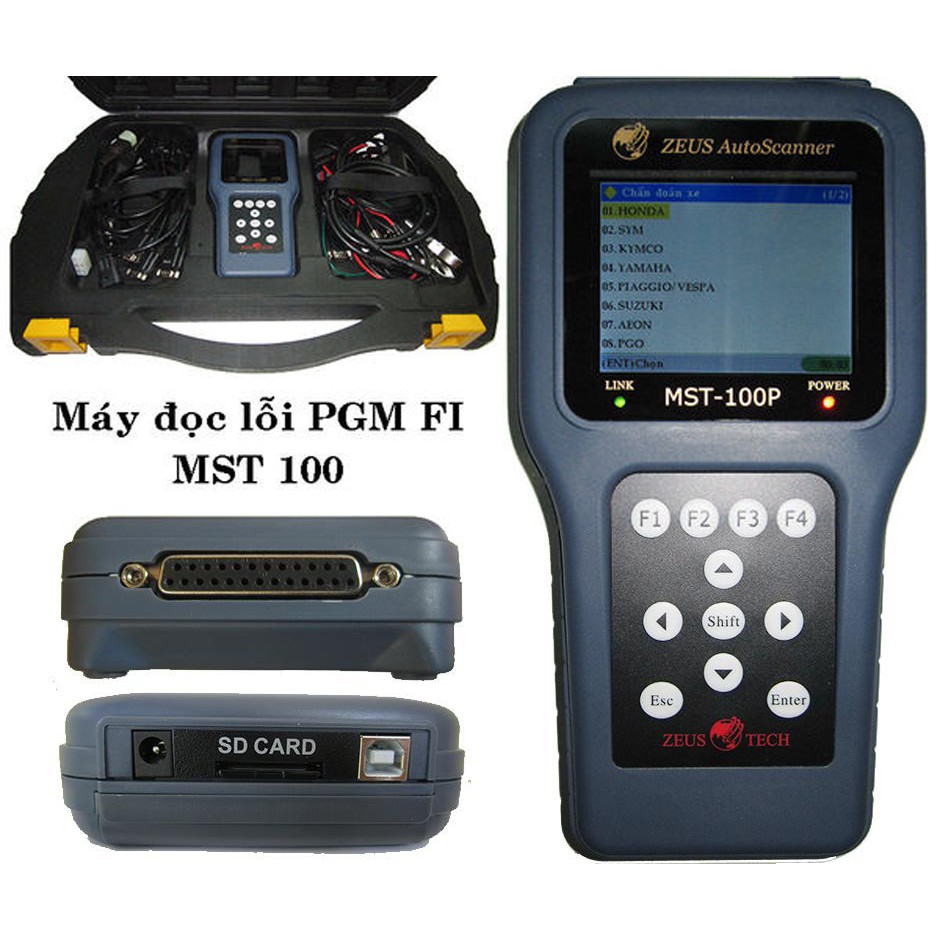 Máy Đọc Lỗi Xe Máy Phun Xăng Điện Tử Fi MST-100P (V6.5)