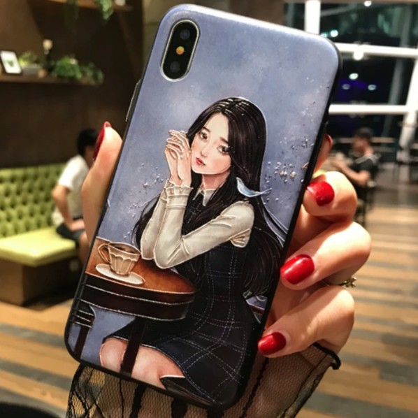 Ốp iPhone hình cô gái trong tranh đủ phân loại 6/6s/7/8 Plus/X/XS Max/XR/11 Pro Max a209