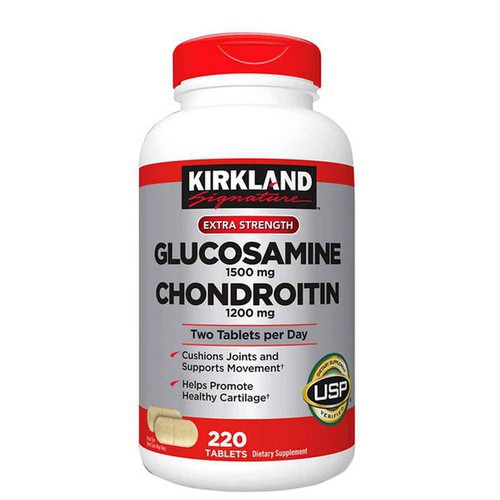 hộp 220 viên bổ khớp Glucosamine 1500mg &amp; Chondroitin 1200mg của Mỹ