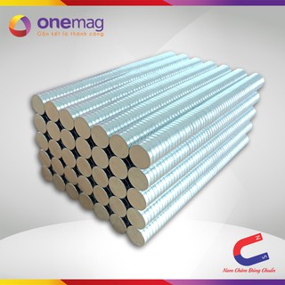 Nam Châm Đất Hiếm Loại Tròn 10x2mm Mạ Kẽm Lực Từ N35 Cực Mạnh