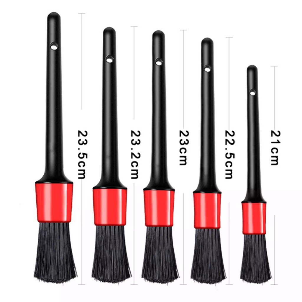 Bộ Chổi Cọ 5 Cái Lông Đen Đa Năng Chuyên Dụng Cho Ô Tô - Otocare247