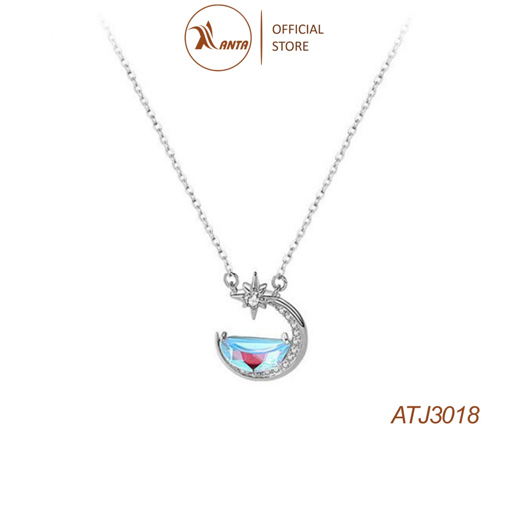 Dây chuyền bạc 925 mặt hình mặt trăng thay đổi màu sắc dành cho nữ ANTA Jewelry - ATJ3018