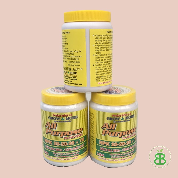 [Có bảo hành]phân bón lá growmore 20 20 20 hàng chính hãng dạng bột siêu hiệu quả giai đoạn cây trưởng thành