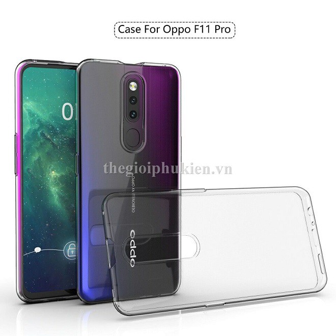 Ốp silicon oppo F11 Pro trong suốt loại 1