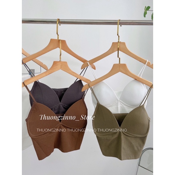 [Ảnh thật/Video]Bra dây nhỏ sexy Áo ngực dây nhỏ có mút lót