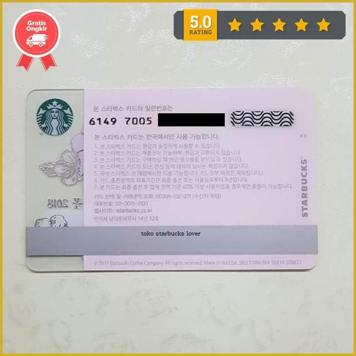 Starbucks Bộ Thẻ Hình Starbuck 2018 Cao Cấp Kiểu Hàn Quốc
