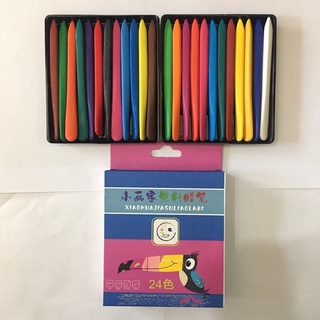 SỈ SLL - Bộ màu sáp hữu cơ có 24 chiếc cho bé - Bộ bút màu 24 chiếc cho bé tập vẽ trên giấy