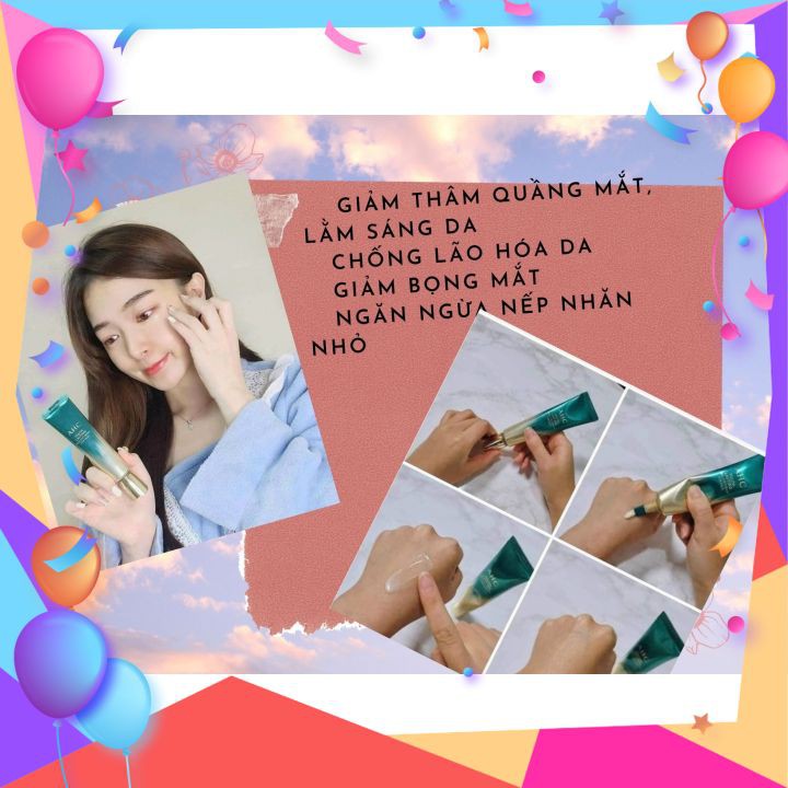 Kem mắt AHC️🎉️🎉️🎉PHIÊN BẢN 2021️🎉️🎉️🎉giảm bọng mắt, dưỡng ẩm và chống mất nước da, chống lão hóa da