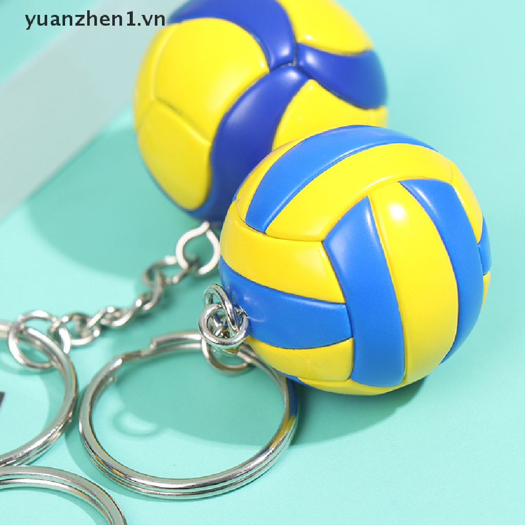 Móc Khóa Hình Quả Bóng Chuyền Mini Bằng Nhựa PVC