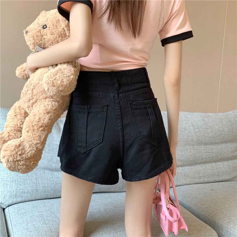 Quần jeans giả váy nữ Leeva Shop lệch tà phong cách cá tính CV038