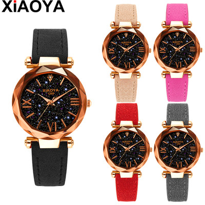Đồng Hồ Xiaoya 1269 Với Dây Đeo Da Cho Nữ