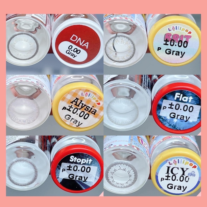 50 mẫu lens Xám Gray Hot size giãn vừa không độ (Free ship)