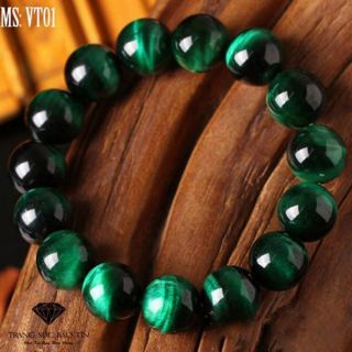 Vòng đá phong thủy màu xanh lá