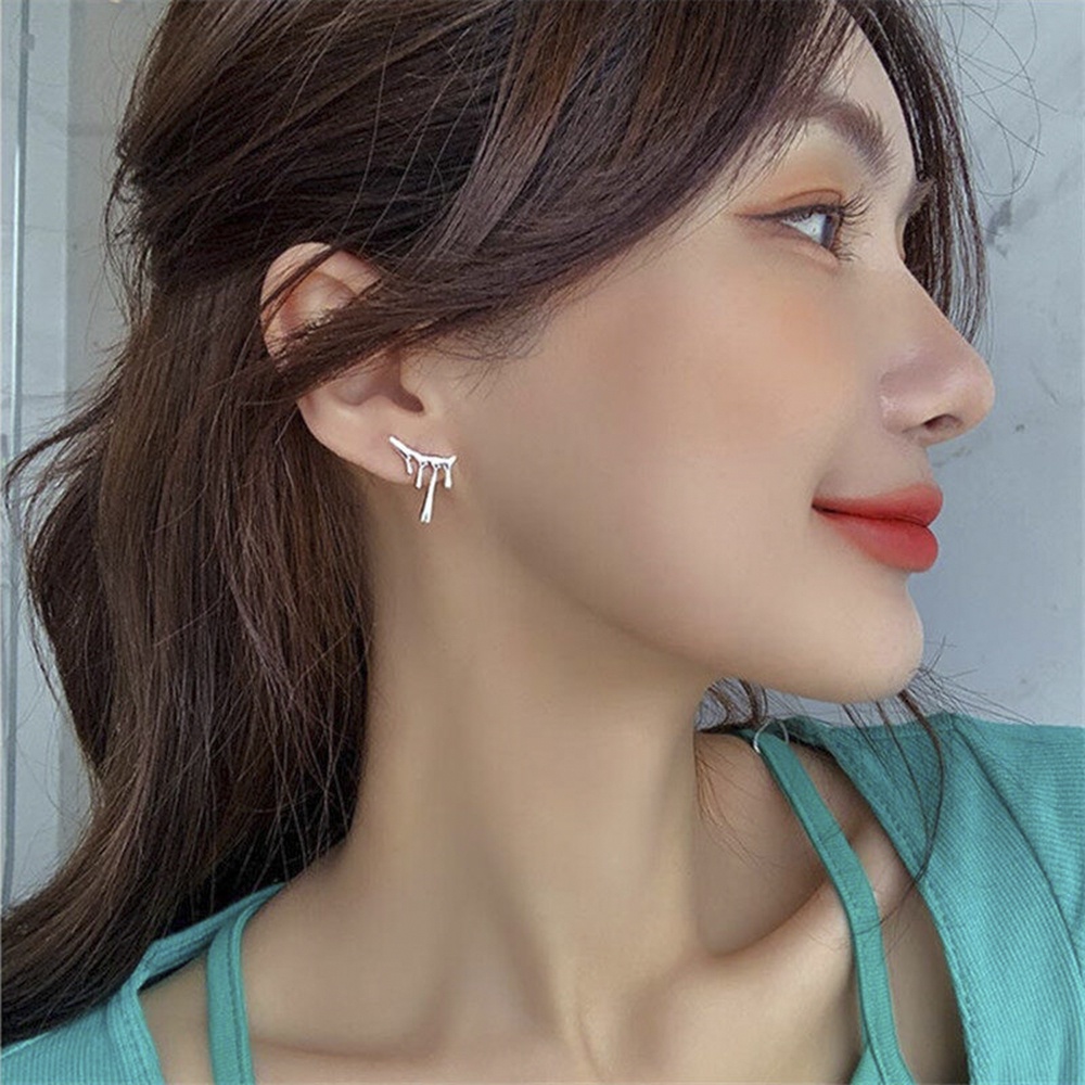 Khuyên Tai Hình Giọt Nước Phong Cách Punk Thời Trang Cho Nữ