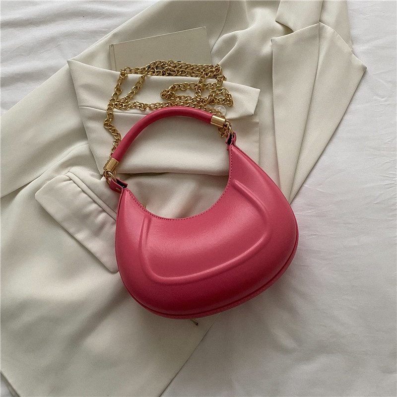 Túi Đeo Vai Thời Trang Mùa Hè 2022 Phối Dây Xích Sành Điệu Cho Nữ