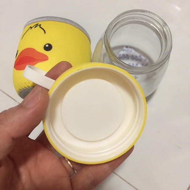 Bình ủ cháo giữ nhiệt thủy tinh mini cho bé