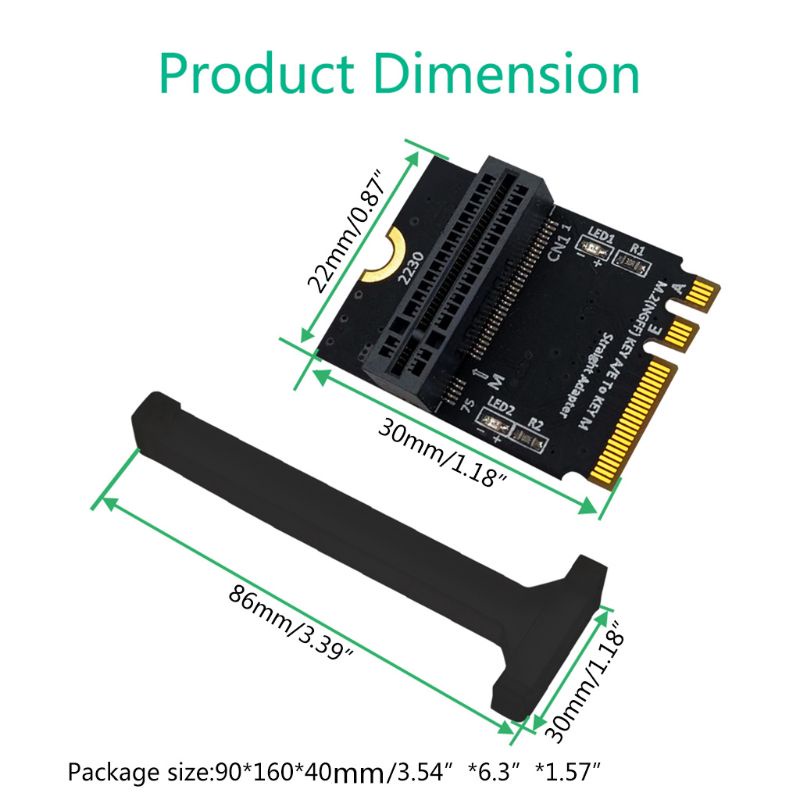 Bộ Chuyển Đổi M.2 Ngff Nvme Ssd Sang M.2 Key A / E 2280 Type Ssd | BigBuy360 - bigbuy360.vn
