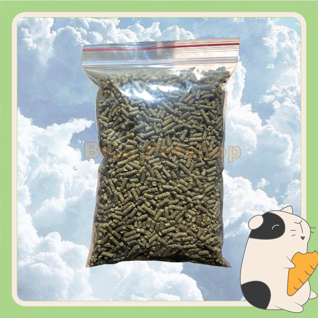 Cỏ nén Alfalfa 500g cho thỏ, chuột lang, sóc bắc mỹ, chinchilla,...